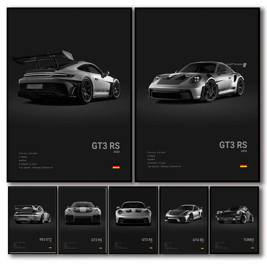 Luxury Super Sport Car Poster for Wall Art